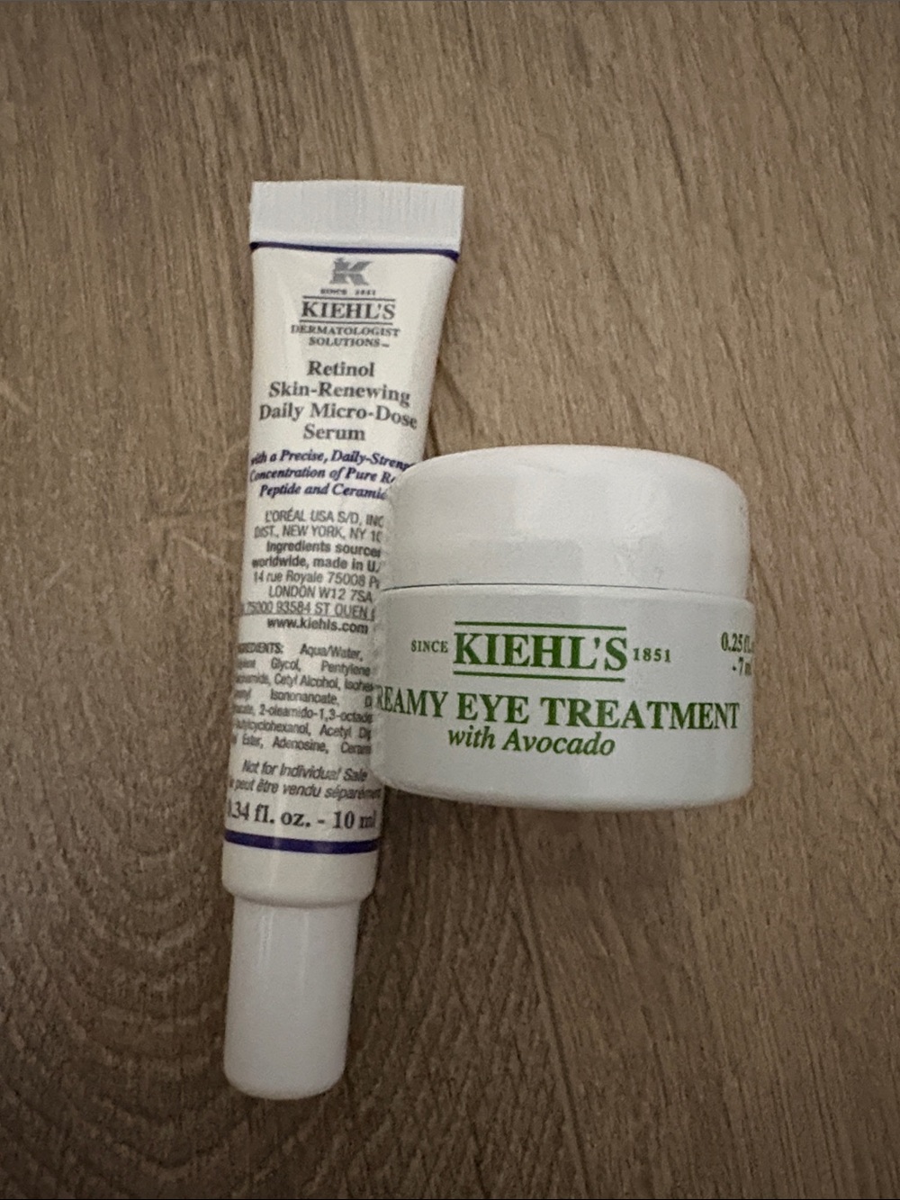 Kiehl's Mini Avocado Eye Cream & Retinol Skin-Renewing Daily Micro-Dose Serum